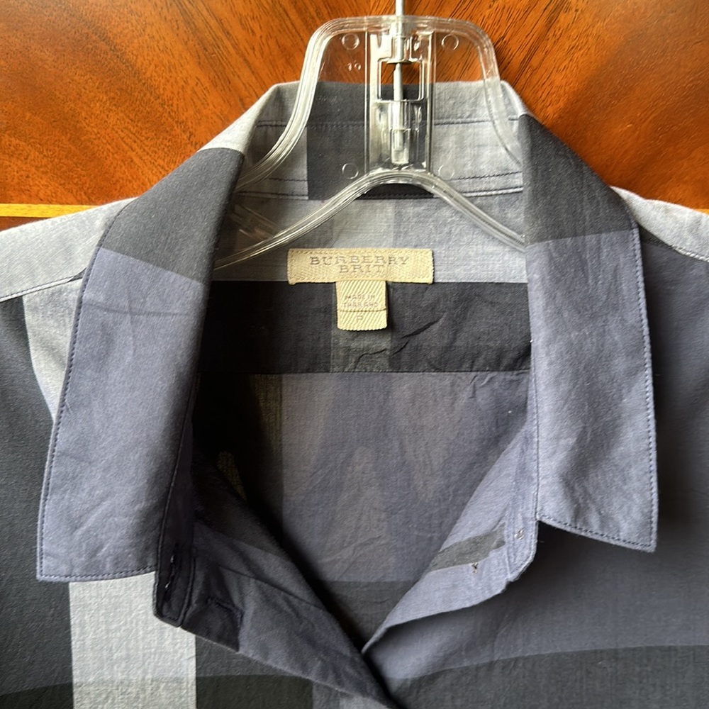Burberry Checkered Button Blouse - image 2